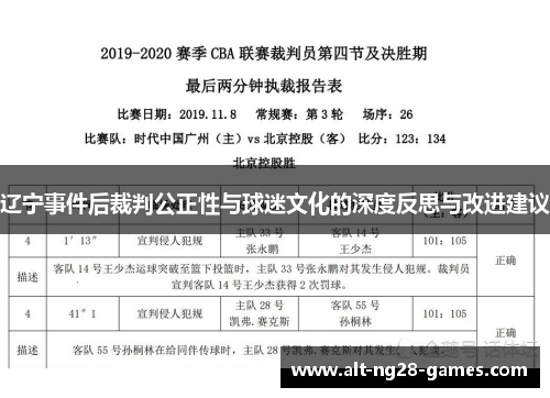 辽宁事件后裁判公正性与球迷文化的深度反思与改进建议
